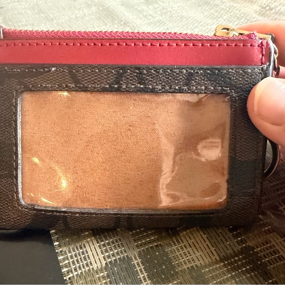 Coach Mini Skinny Id Case In Signature Canvas - Picture 3 of 7